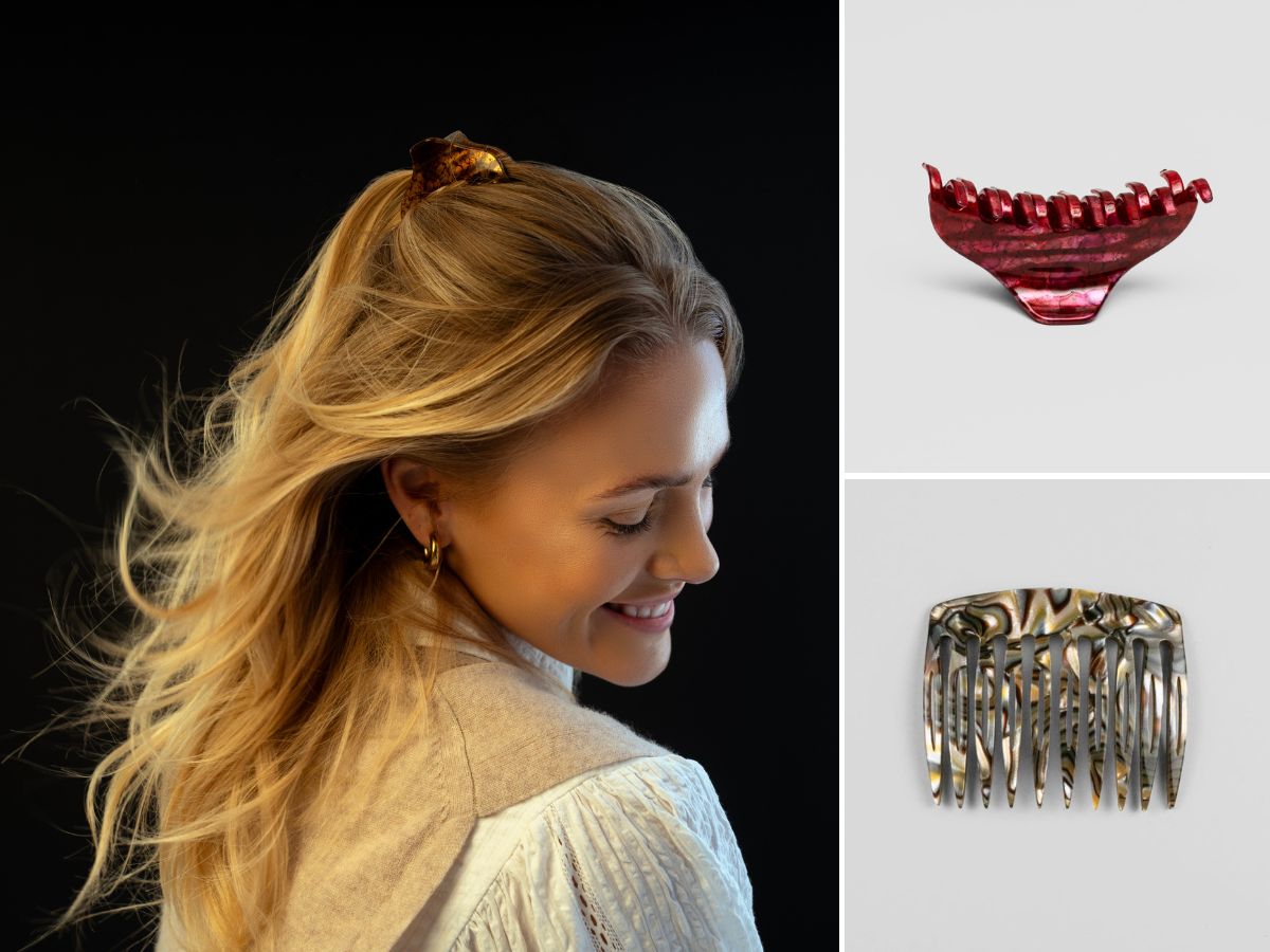 Elegant haircuts and hair accessories to make fine hair look fuller, by TEGEN