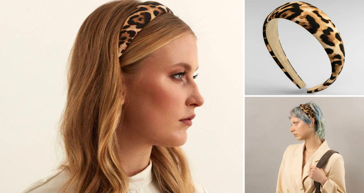 Leopard print hair accessories trend, by TEGEN