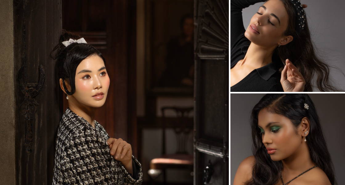 Luxury hair accessories for Christmas, by TEGEN