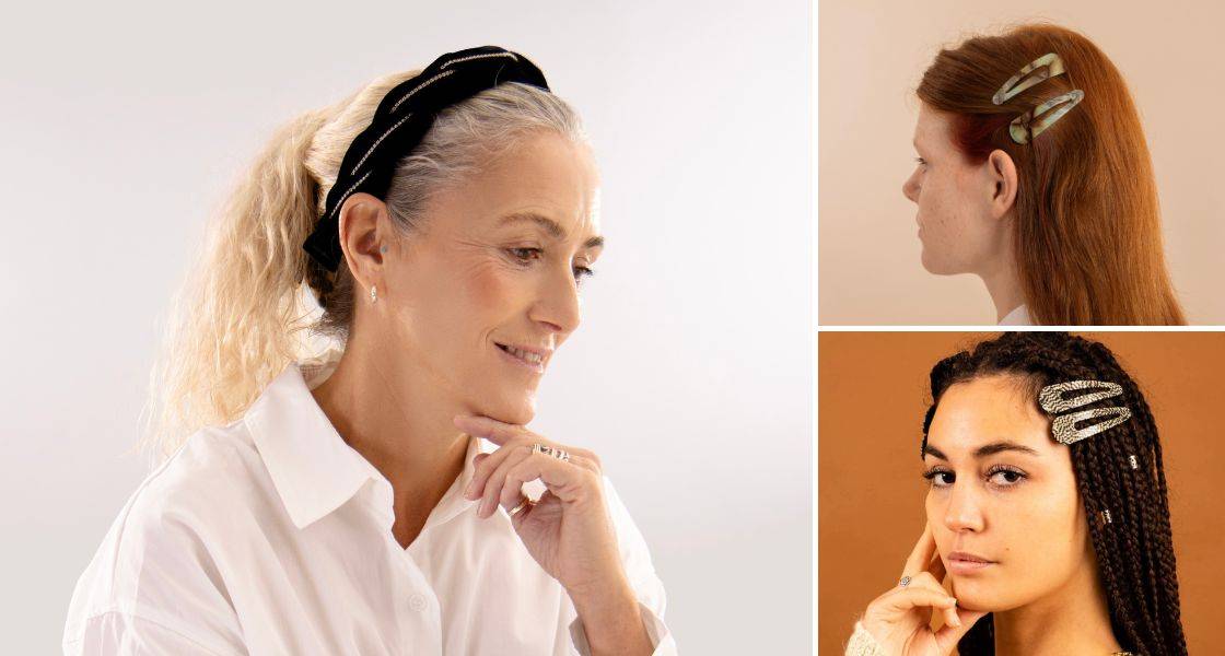Cosy winter hairstyles with comfortable hair accessories, by TEGEN