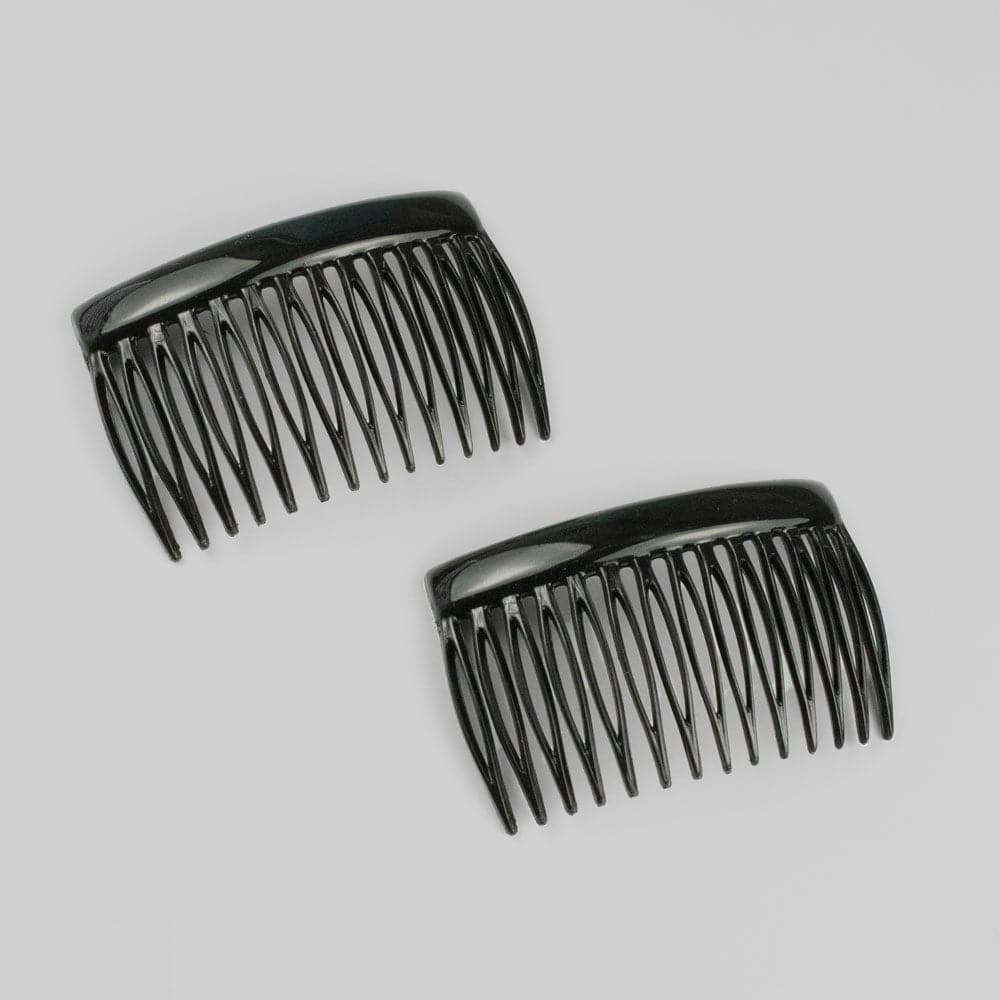 2x French Side Combs in Black French Hair Accessories at Tegen Accessories