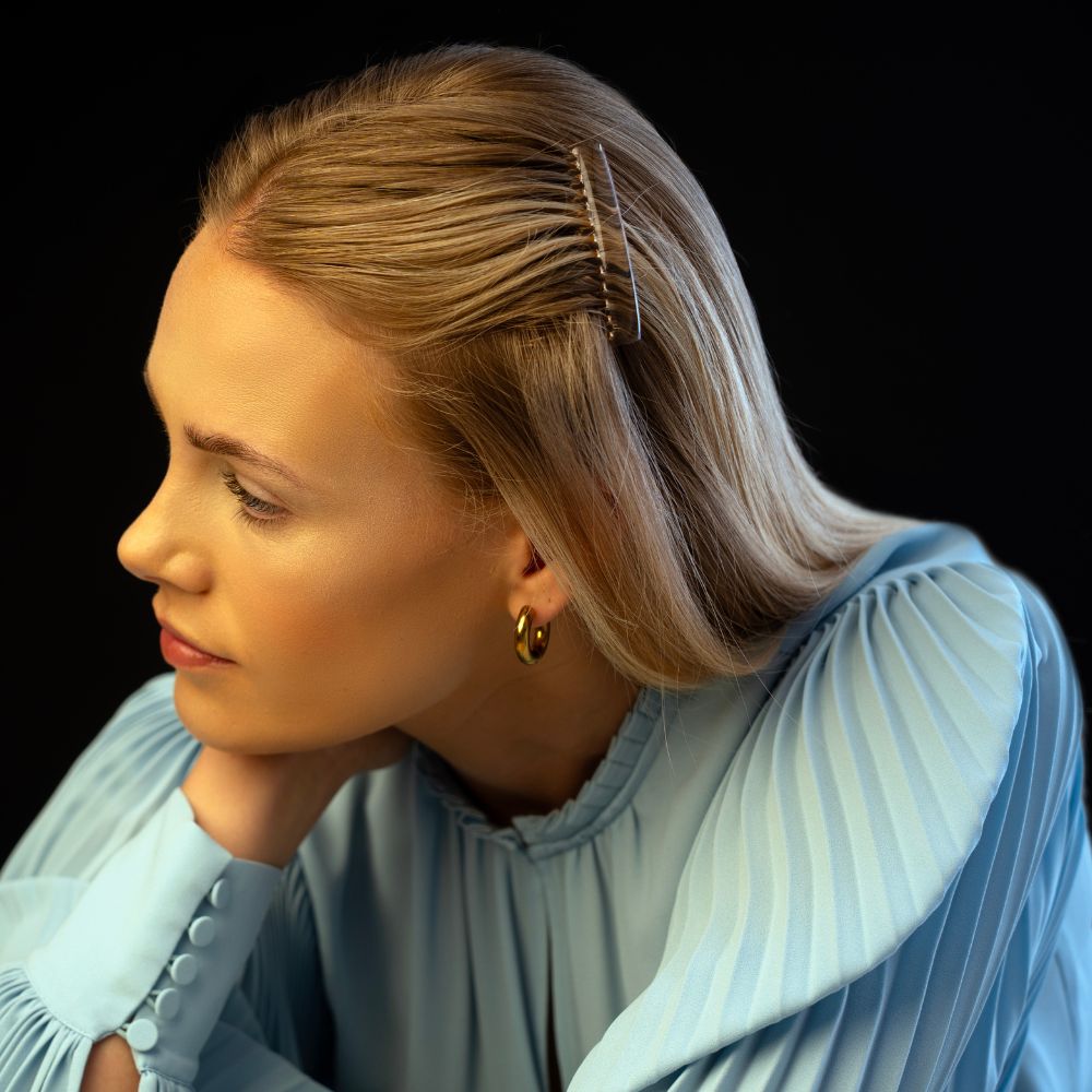 2x French Side Combs in Tortoiseshell Essentials French Hair Accessories at Tegen Accessories | Blonde