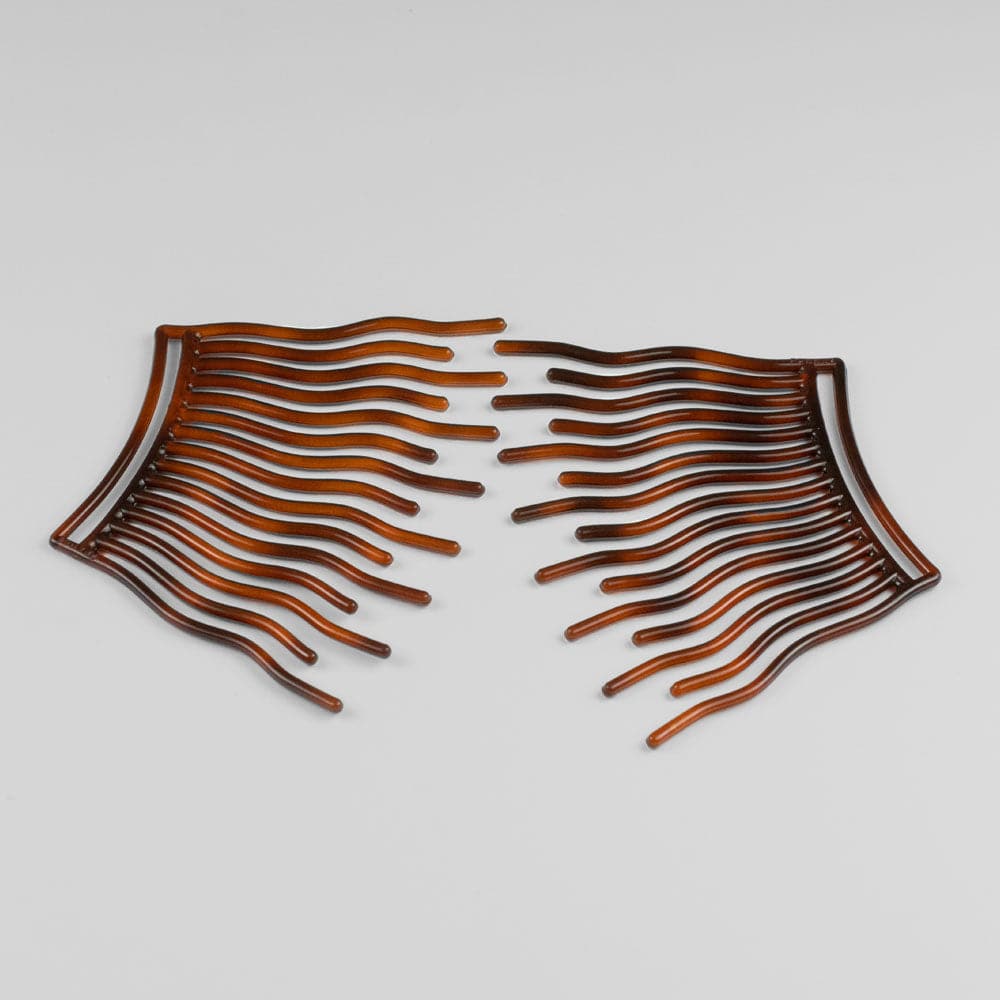 Tortoiseshell Interlocking Combs Hair Combs Tegen Accessories