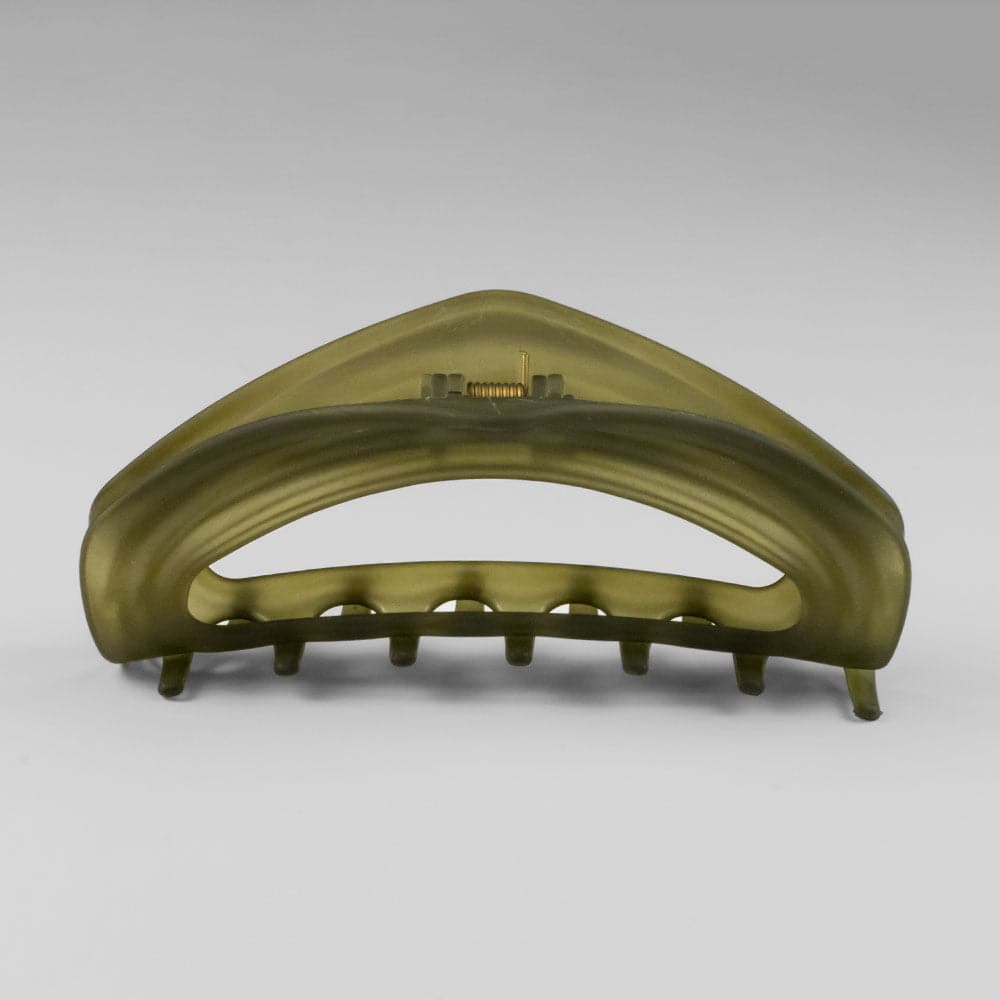 Matte Medium Cut Out Hair Claw Clip French Hair Accessories at Tegen Accessories |Olive