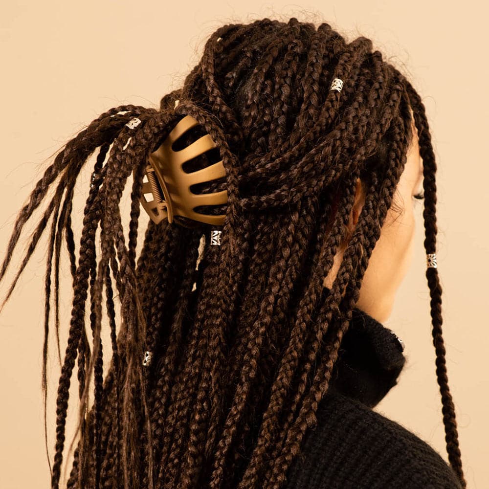 Matte Octopus Thick Hair Claw Clip French Hair Accessories at Tegen Accessories |Caramel