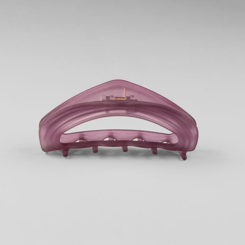 Matte Small Cut Out Hair Claw Clip French Hair Accessories at Tegen Accessories |Plum