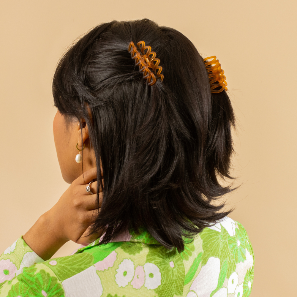 Mini Matte Lattice Hair Claw Clip French Hair Accessories at Tegen Accessories |Marmalade