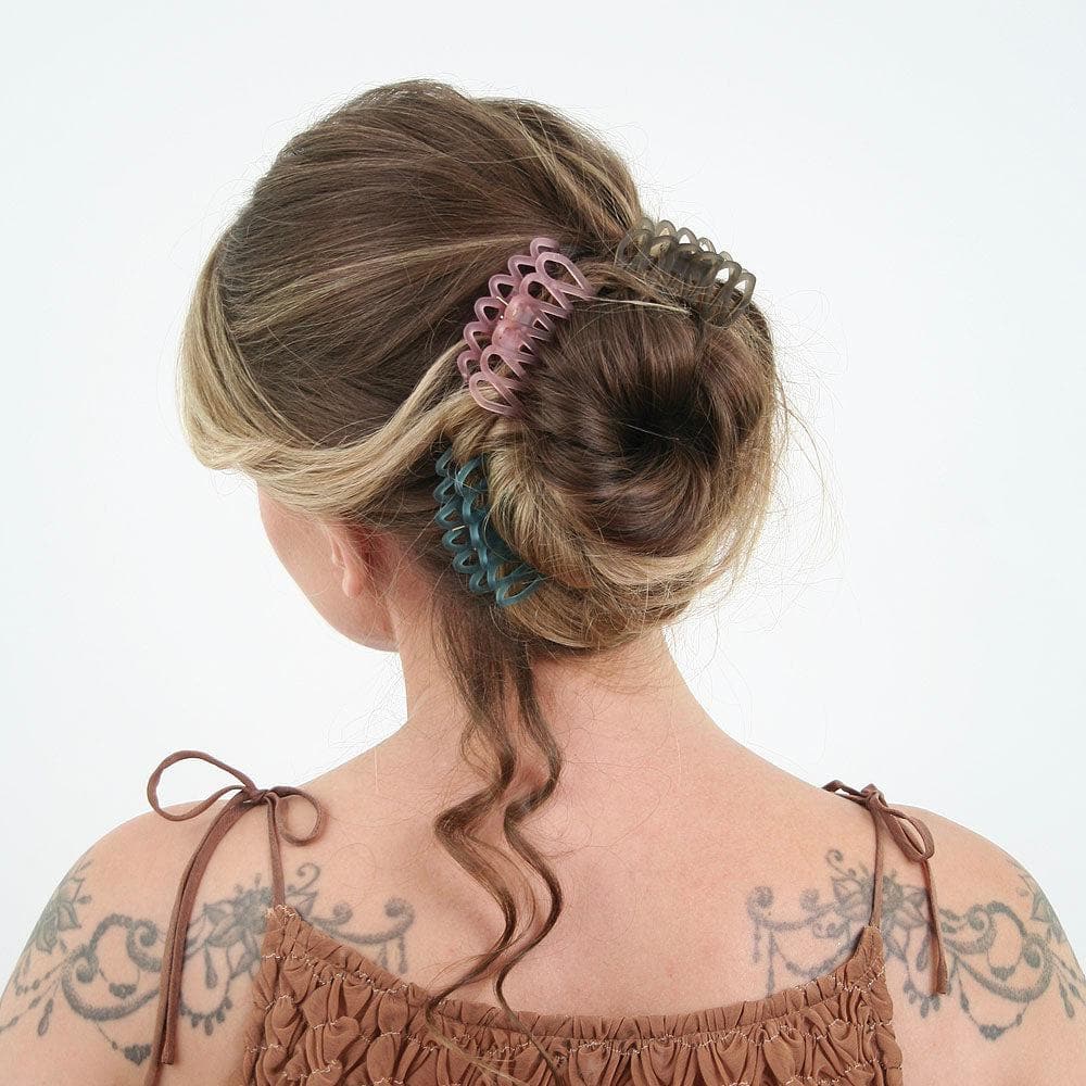Mini Matte Lattice Hair Claw Clip in French Hair Accessories at Tegen Accessories