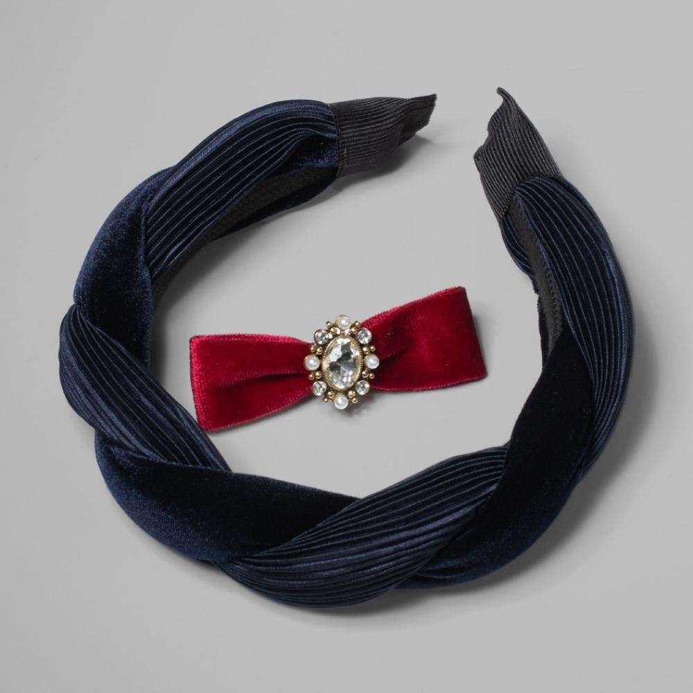 The Velvet Edition Gift Set Navy Burgundy Tegen Accessories