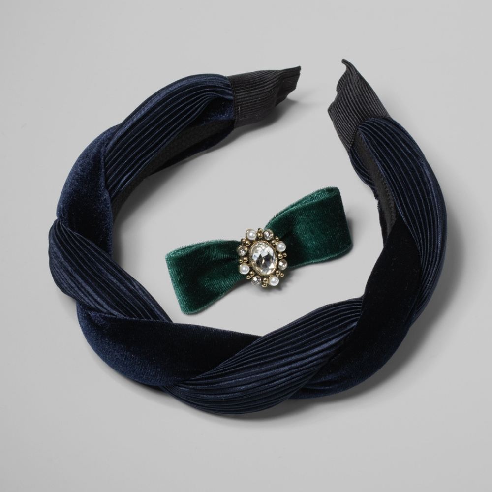 The Velvet Edition Gift Set Navy Green Tegen Accessories