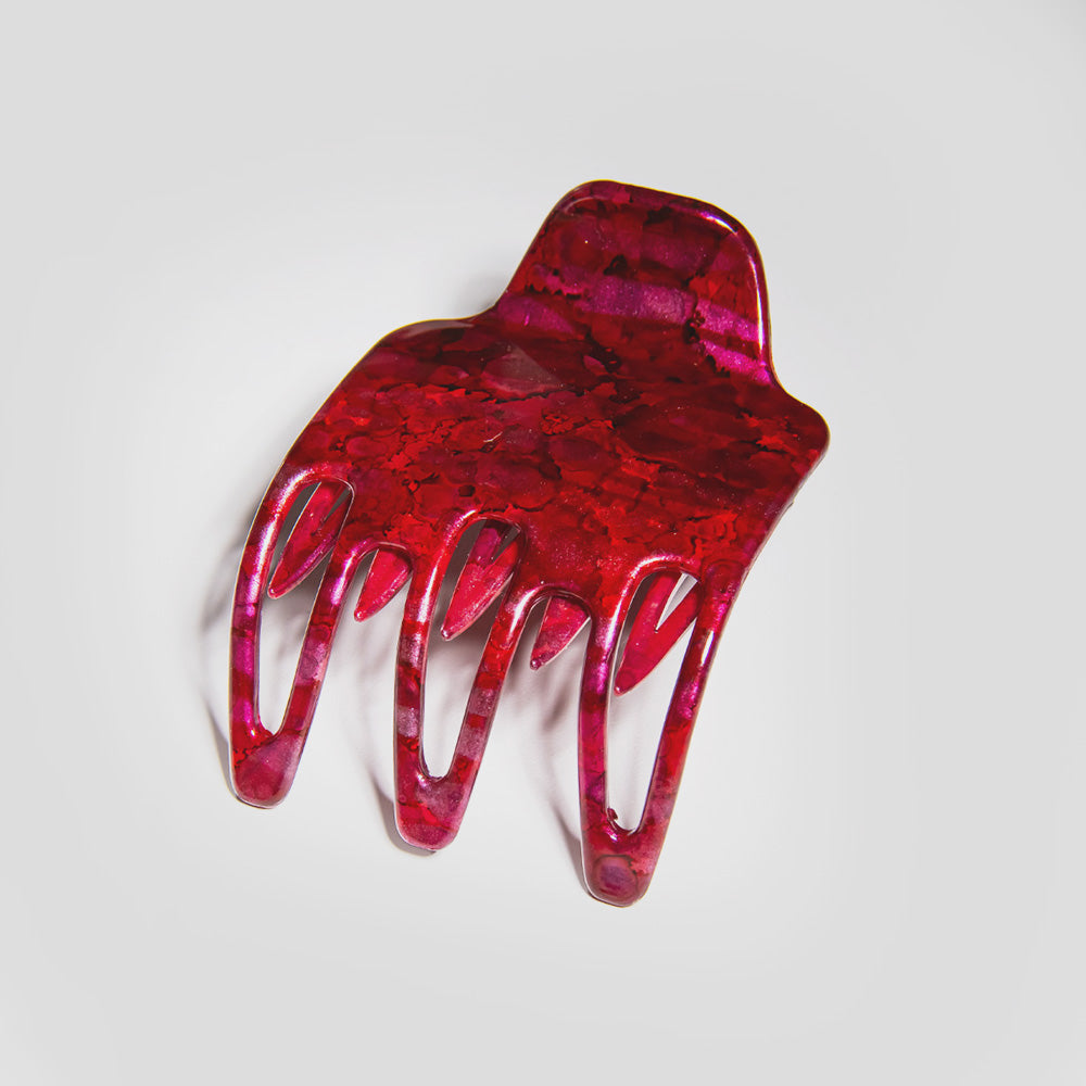 Pinza de pelo grande en forma de D