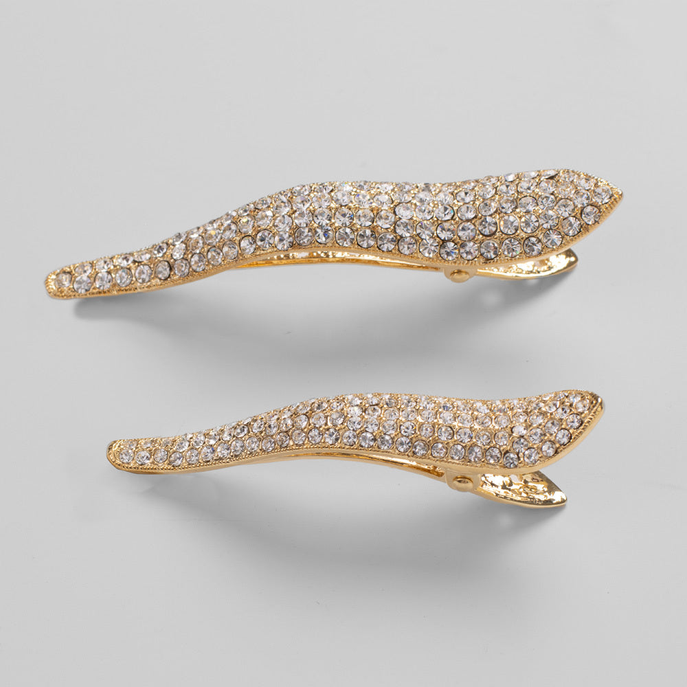Crystal Curved Beak Clip Crystal at Tegen Accessories