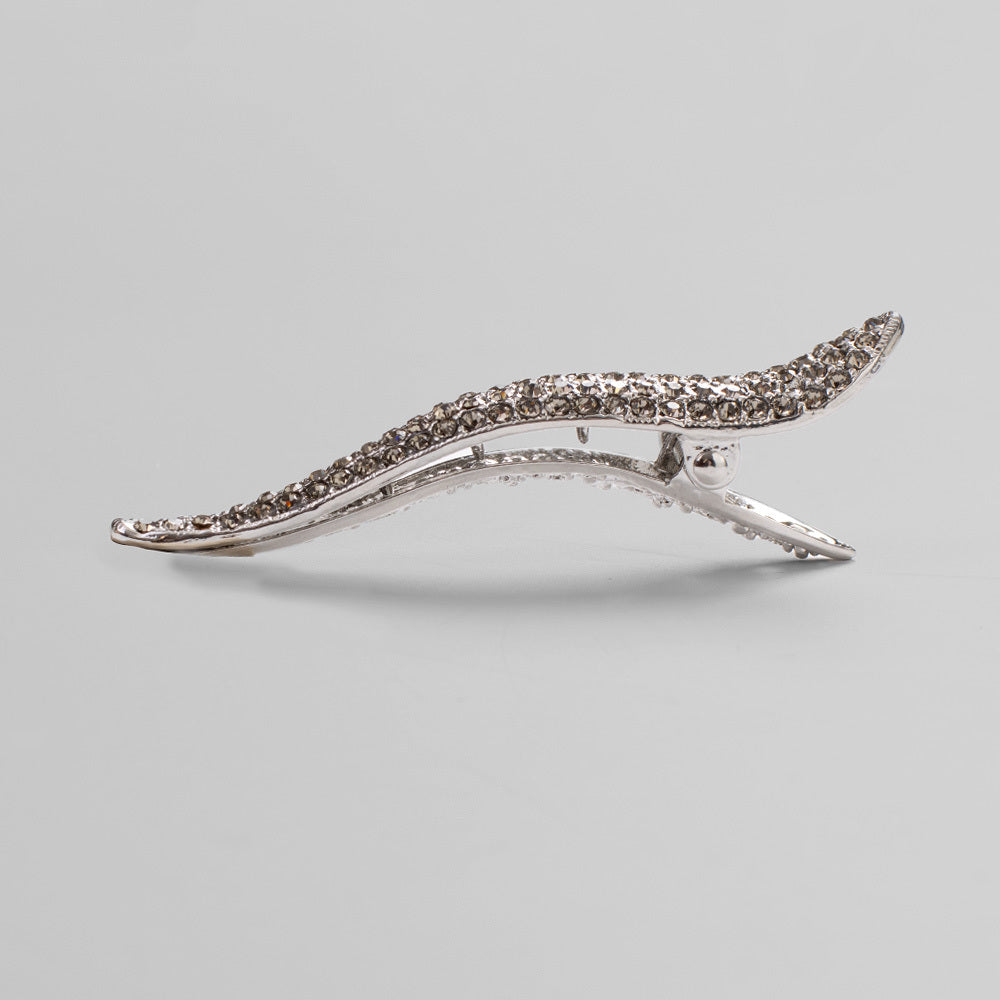 Crystal Curved Beak Clip Crystal at Tegen Accessories