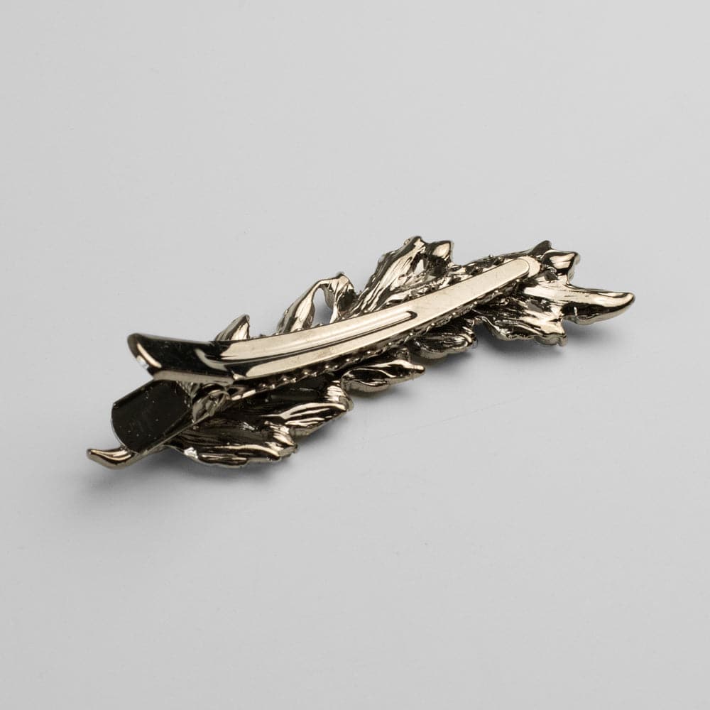 back of pewter leaf clip