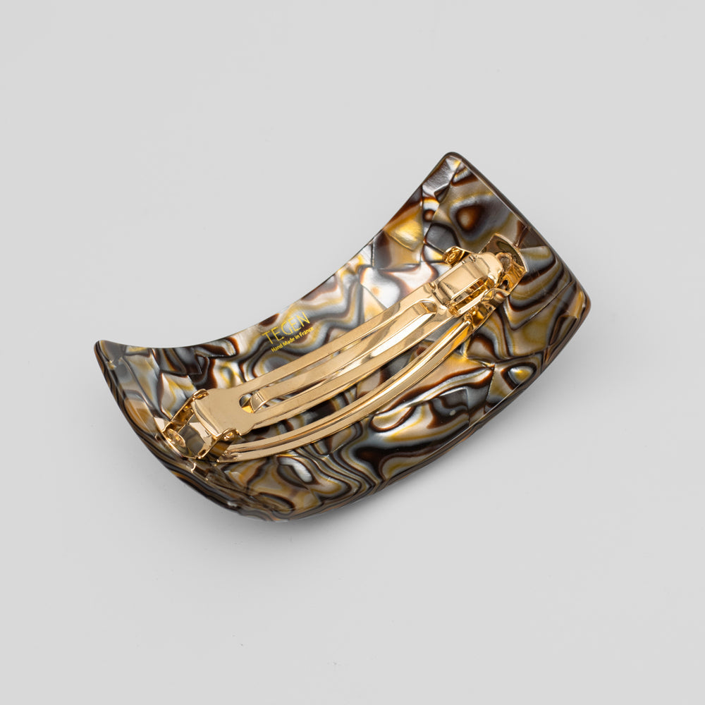 Prada Style Extra Large Curved Barrette in Handmade at Tegen Accessories