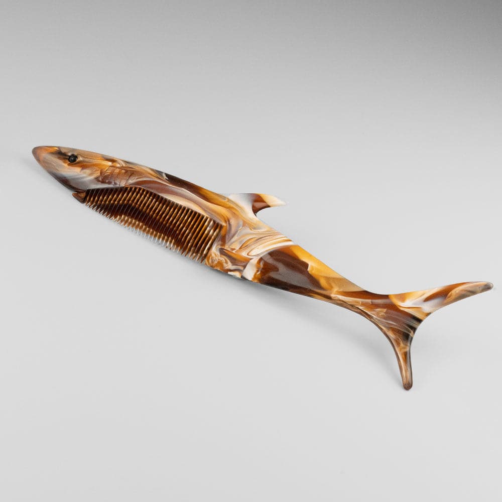 French Shark Comb in Brown French Hair Accessories at Tegen Accessories