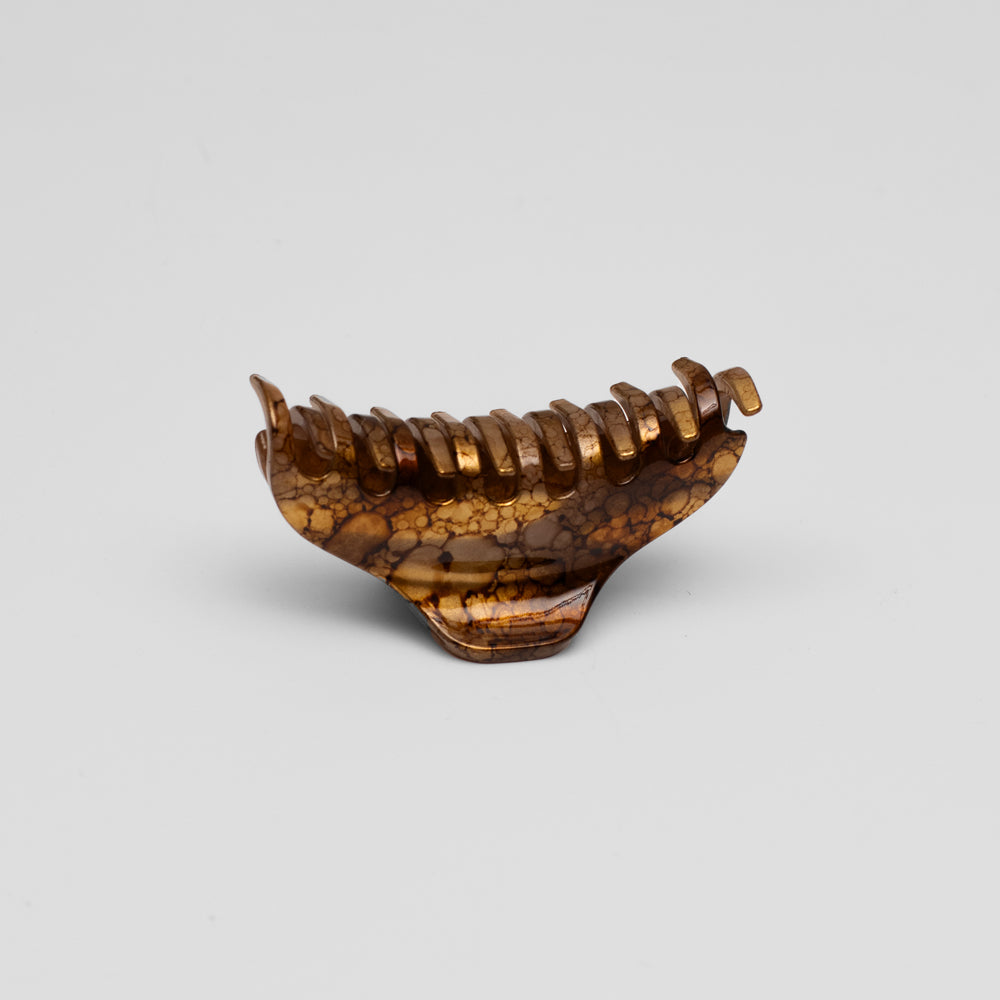 Small Gold Handpainted Hair Claw at Tegen Accessories