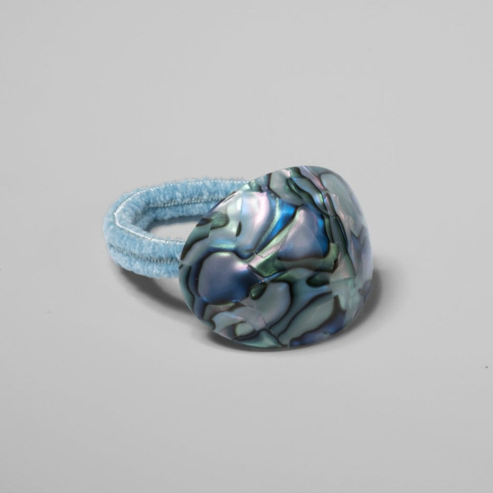 Handmade Ponytailer in 6cm Opal Handmade French Hair Accessories at Tegen Accessories