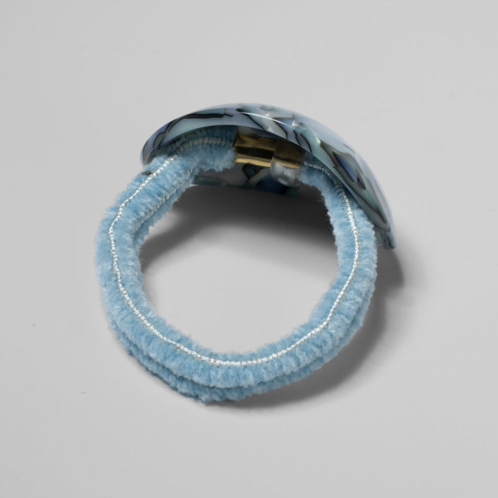 Handmade Ponytailer in 6cm Opal Handmade French Hair Accessories at Tegen Accessories|Opal