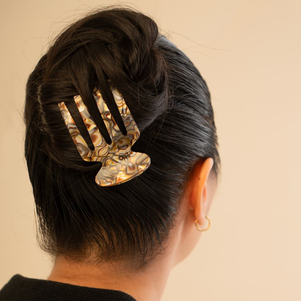 Large sophia claw thick hair | Onyx
