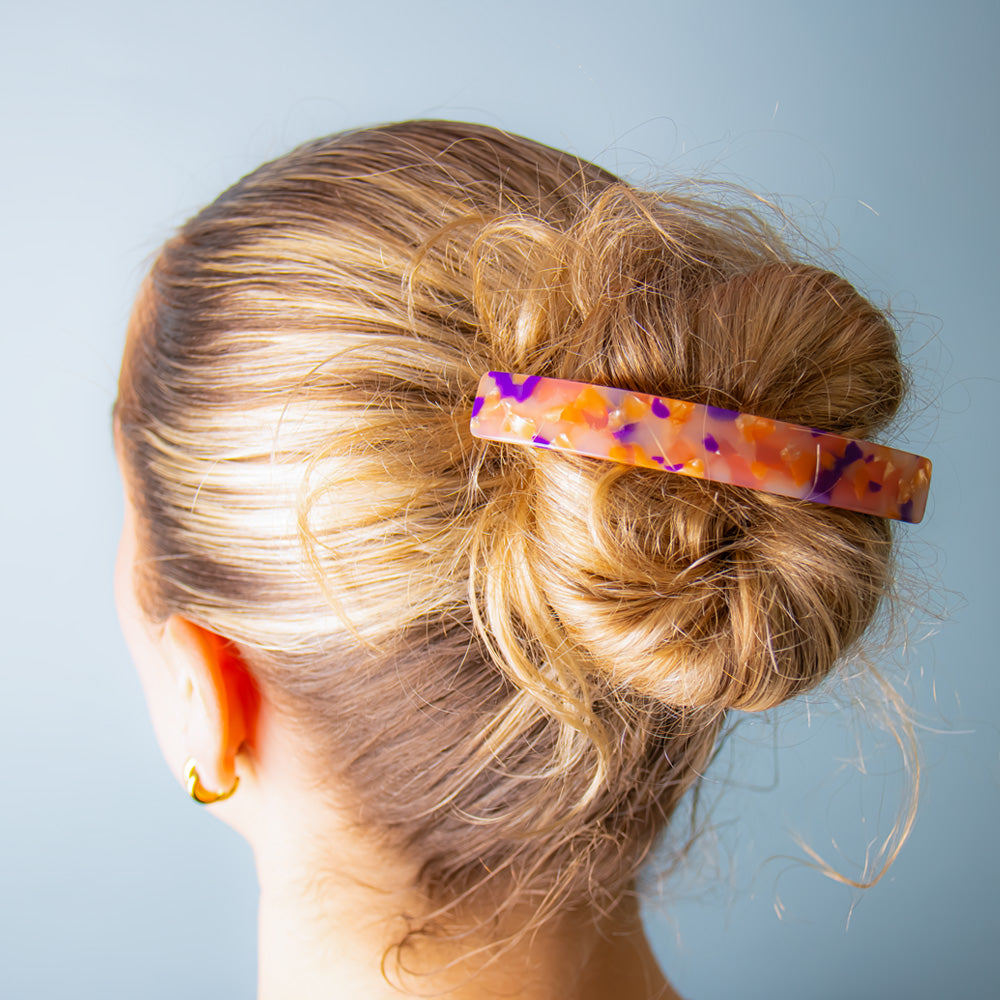 Limited Edition Narrow Arched Barrette Clip Handmade French Hair Accessories at Tegen Accessories