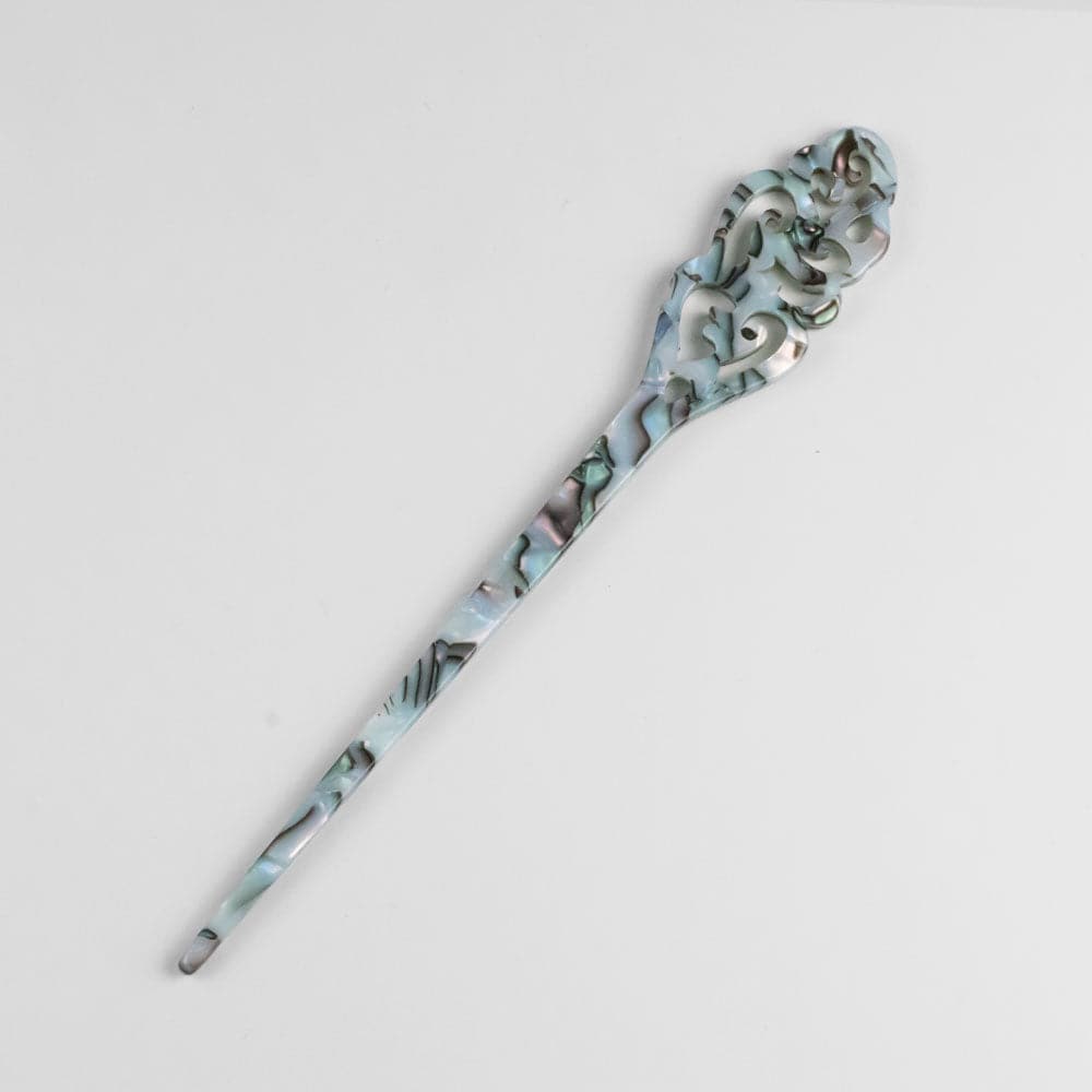 Long Filigree Hair Pin in 20cm Opal Handmade French Hair Accessories at Tegen Accessories