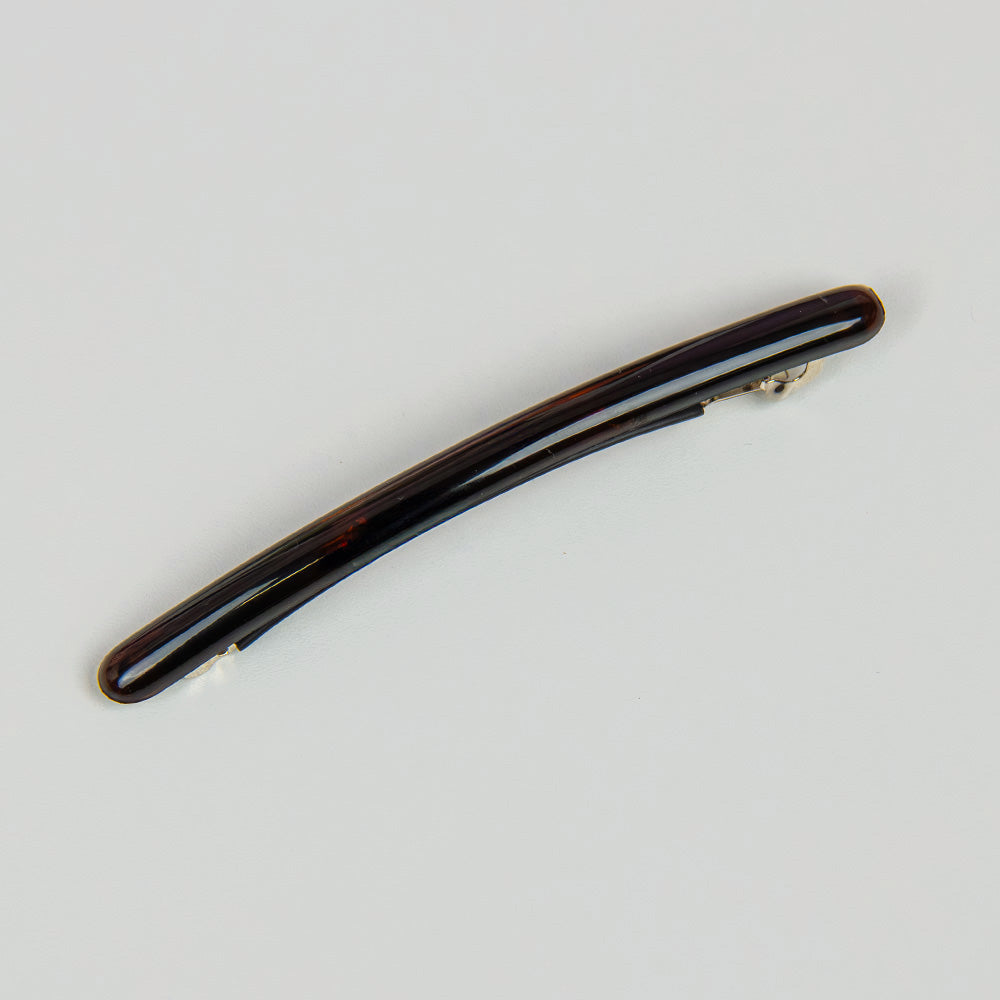 Tortoiseshell long narrow 11cm French barrette clip