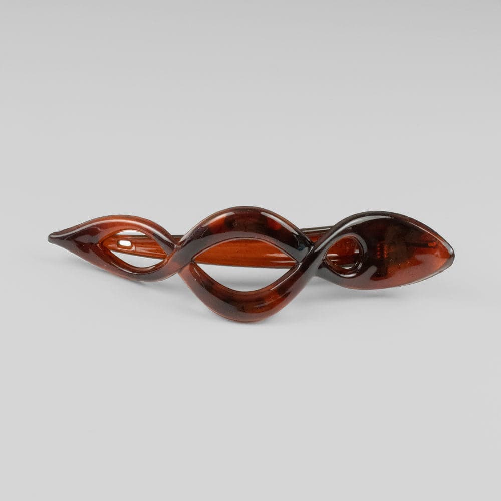 Looped Pelican Clip in Tortoiseshell French Hair Accessories at Tegen Accessories