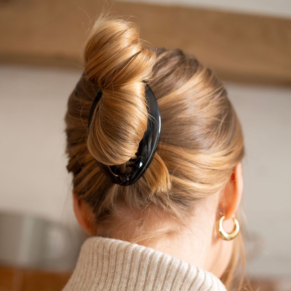 Medium Banana Hair Clip in Tortoiseshell French Hair Accessories at Tegen Accessories |Tortoiseshell