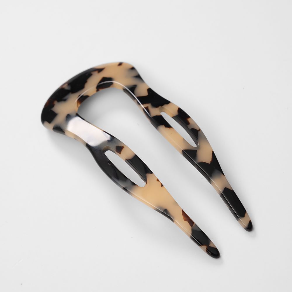 Medium Hair Pin 9cm White Tokio Handmade French Hair Accessories at Tegen Accessories