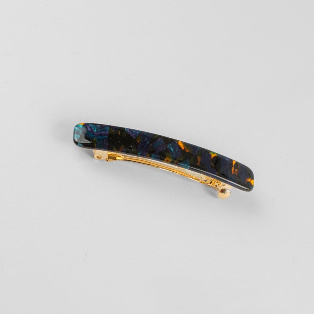 Mini Barrette Clip in 6.5cm Marine Fossil Handmade French Hair Accessories at Tegen Accessories