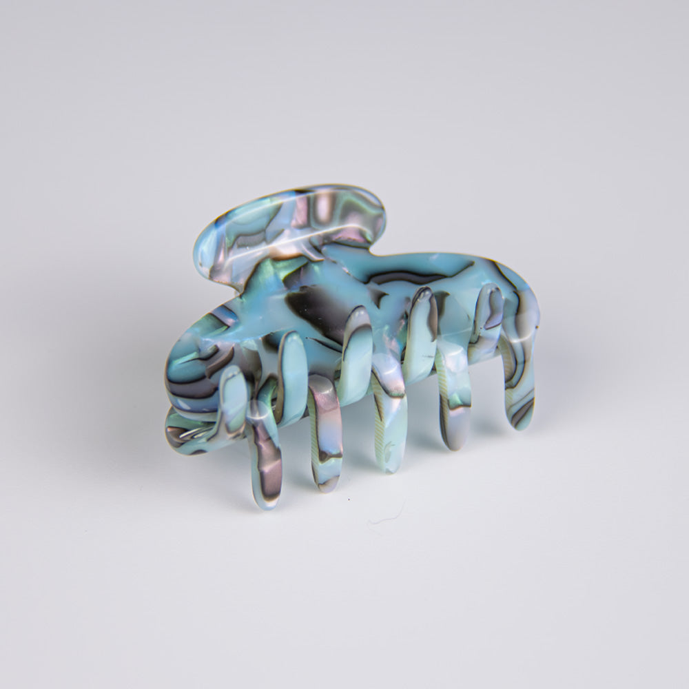 Mini Hair Claw Clip in 5cm Opal Handmade French Hair Accessories at Tegen Accessories