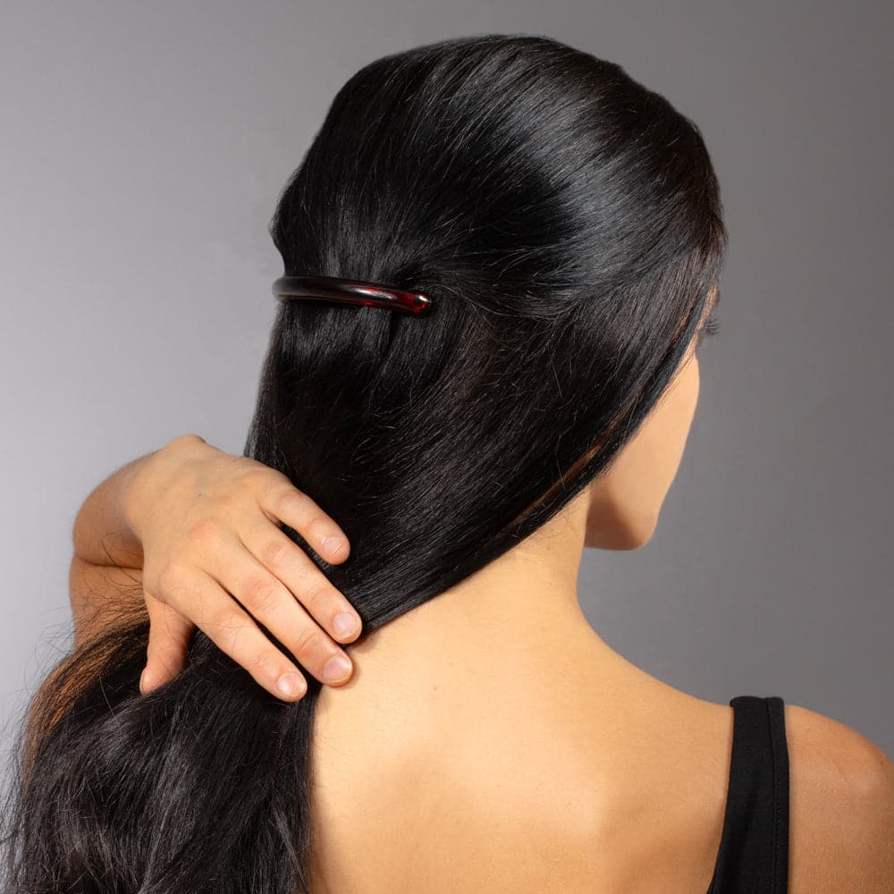 Narrow Arched French Barrette Clip French Hair Accessories at Tegen Accessories |Tortoiseshell
