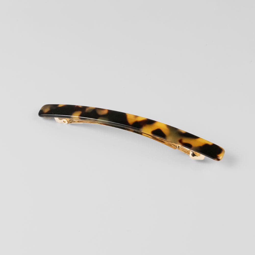 Narrow Bar Barrette Clip in 11cm Dark Tokio Handmade French Hair Accessories at Tegen Accessories