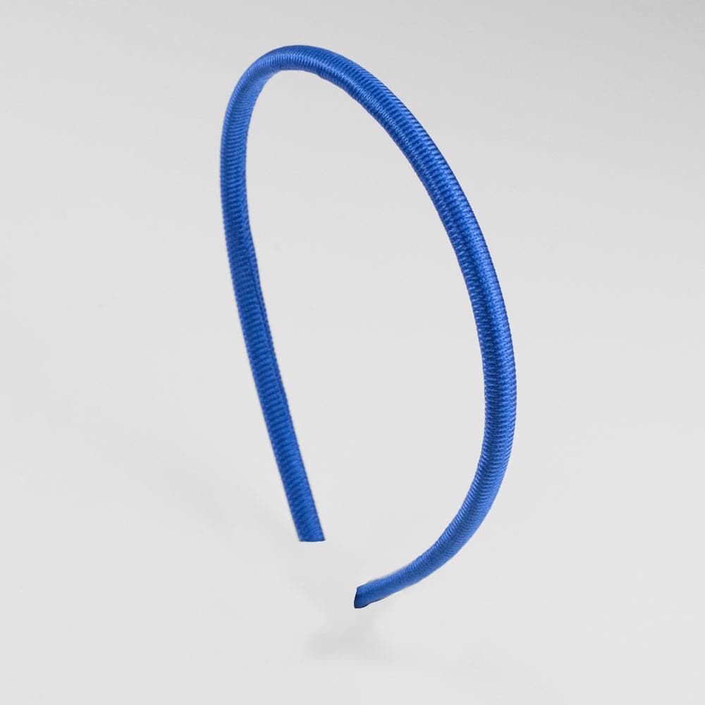 Narrow Fabric Headband at Tegen Accessories in Royal Blue