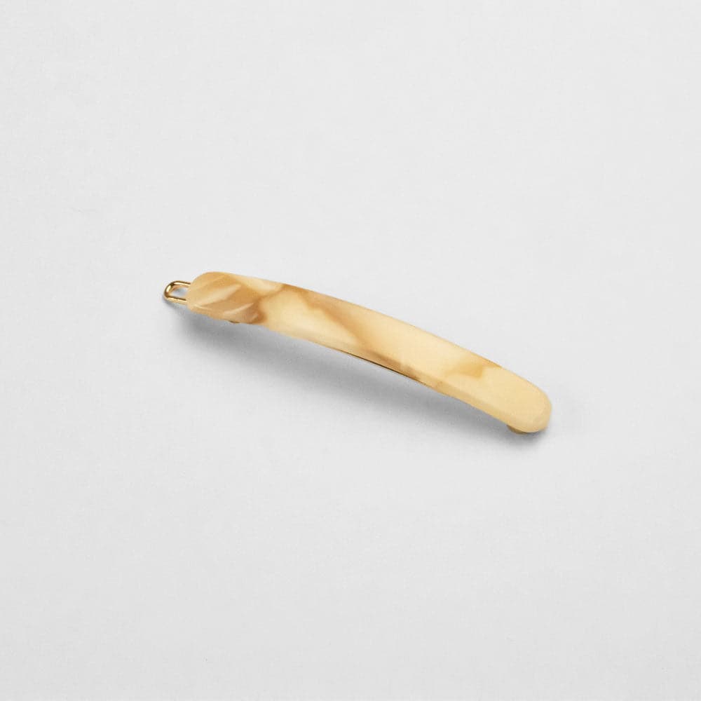Oat Latte Narrow Hair Clip in Handmade French Hair Accessories at Tegen Accessories
