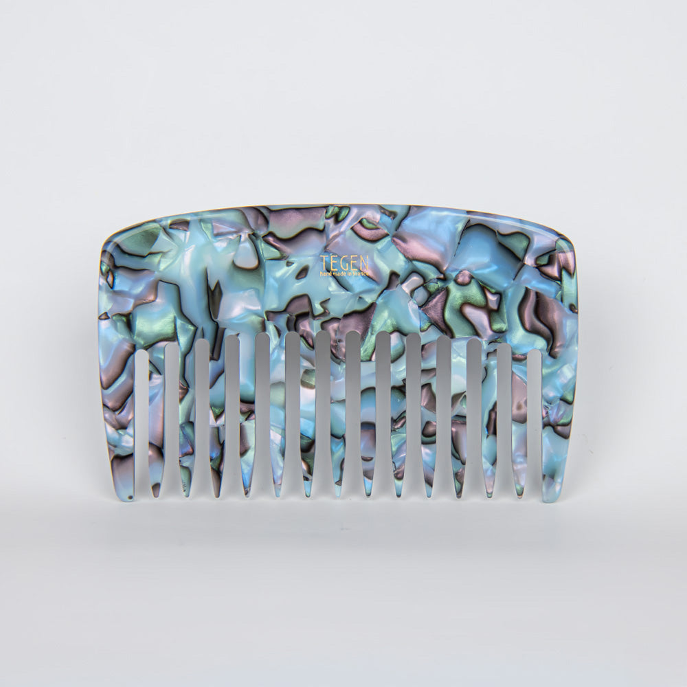 Blue Marbled Dress Comb