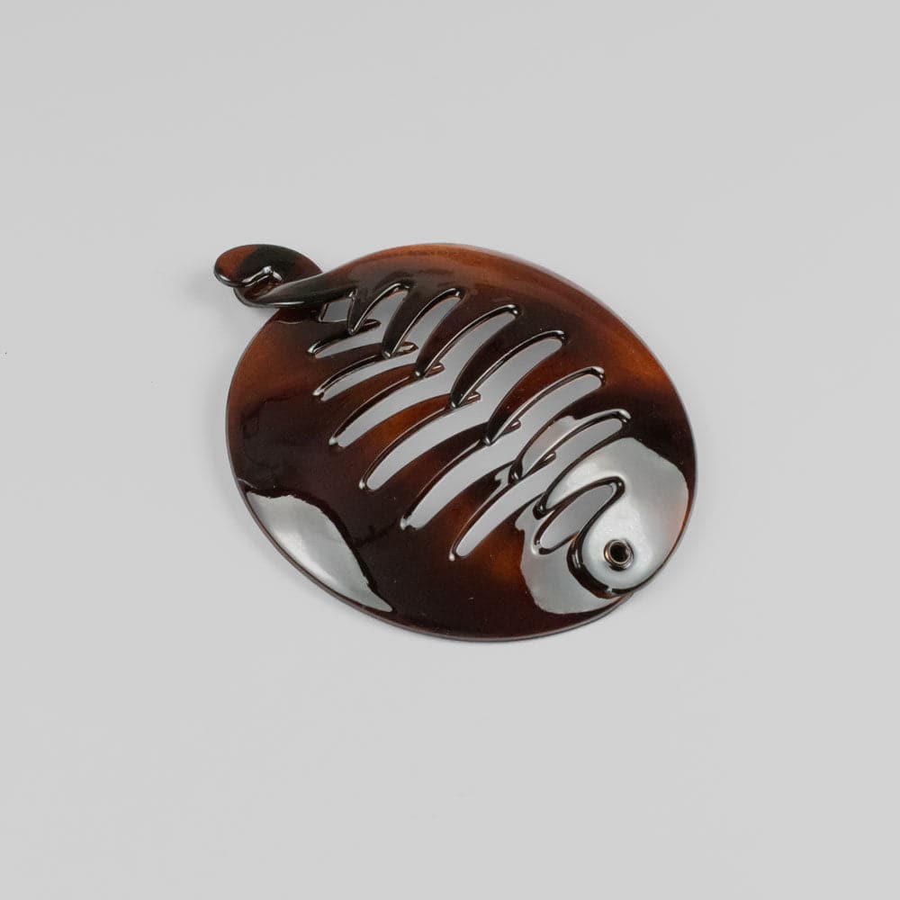 Round Banana Clip in Tortoiseshell French Hair Accessories at Tegen Accessories