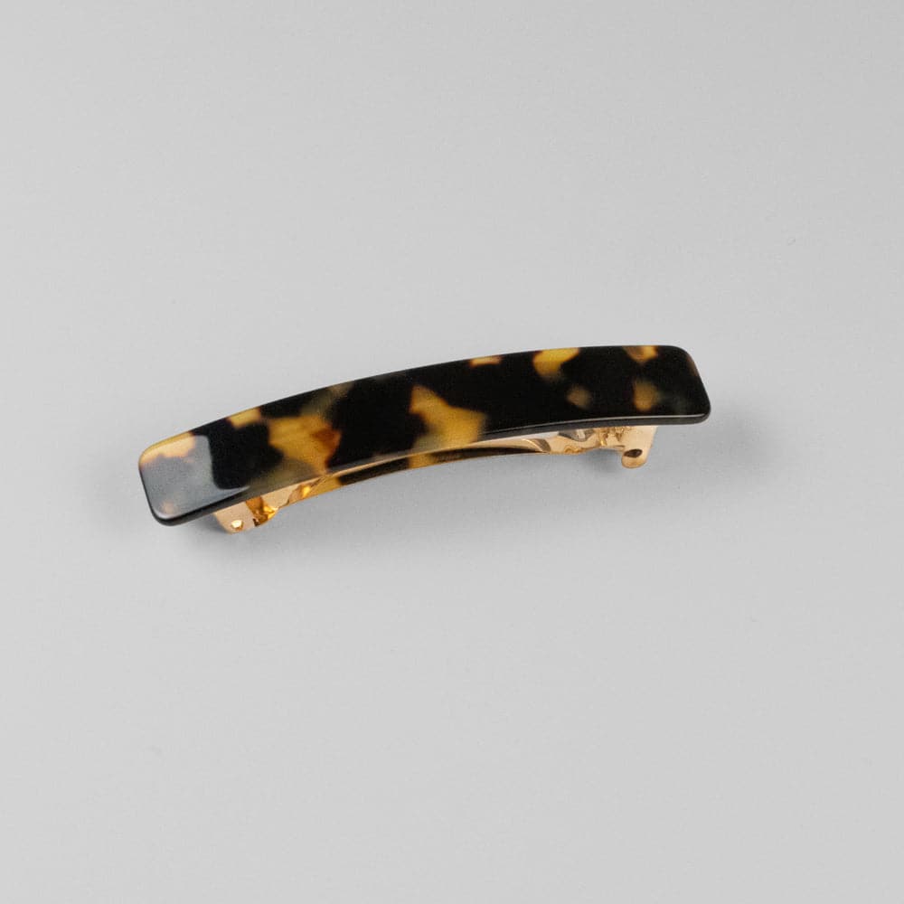 Small Barrette Clip in 9cm Dark Tokio Handmade French Hair Accessories at Tegen Accessories
