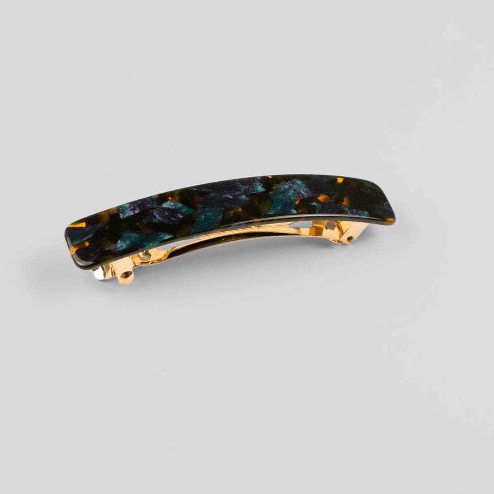 Small Barrette Clip in 9cm Marine Fossil Handmade French Hair Accessories at Tegen Accessories
