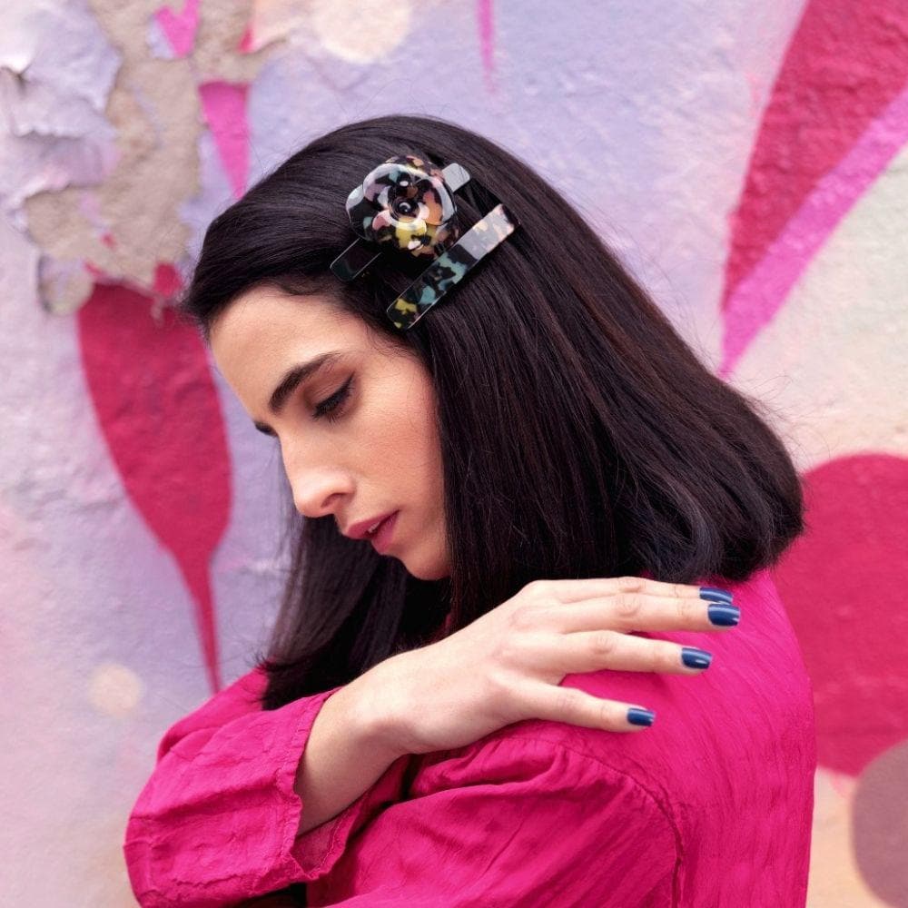 Small Barrette Clip Handmade French Hair Accessories at Tegen Accessories |Confetti Tokio