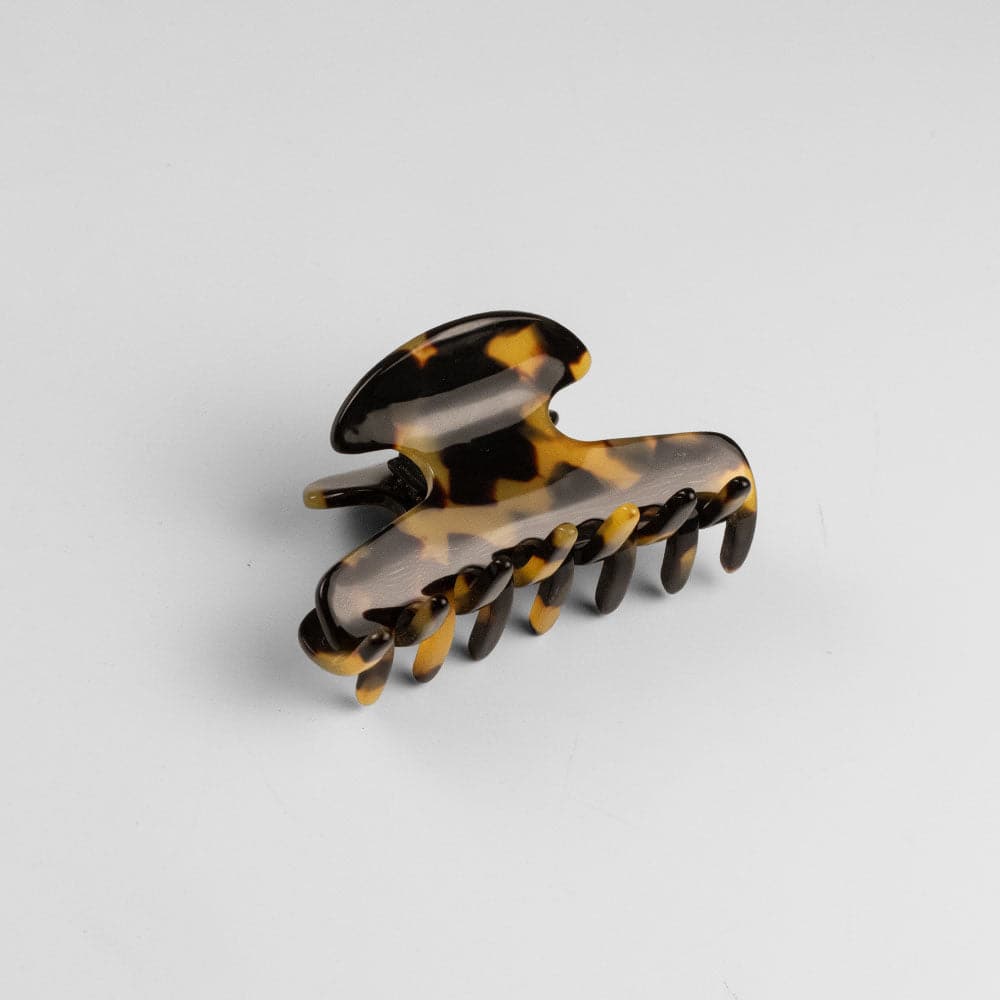 Small Narrow Claw Clip in 6cm Dark Tokio Handmade French Hair Accessories at Tegen Accessories