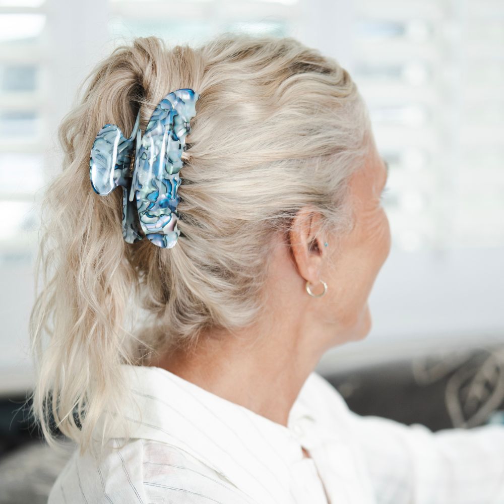 Large Hair Claw Clip Handmade French Hair Accessories at Tegen Accessories | Opal