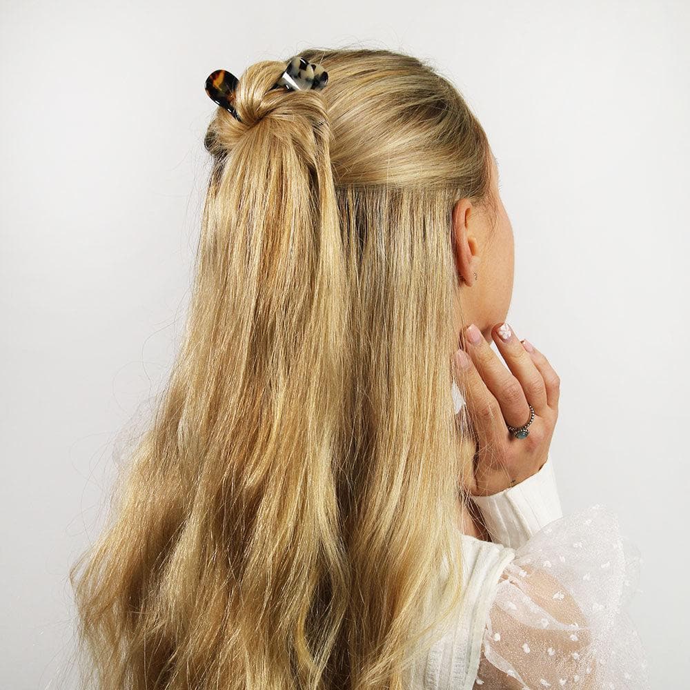 Tiny Hair Claw Clip Handmade French Hair Accessories at Tegen Accessories |White Tokio