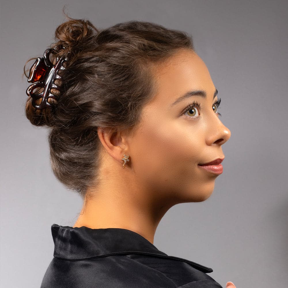 Tortoiseshell Hair Claw Clip in Tortoiseshell French Hair Accessories at Tegen Accessories |Medium (8.5cm)