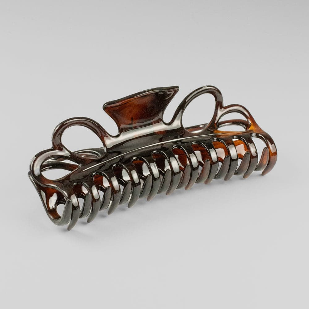 Tortoiseshell Hair Claw Clip in L Tortoiseshell French Hair Accessories at Tegen Accessories