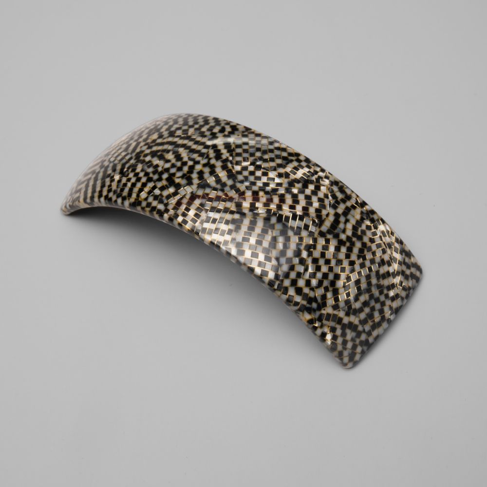 Wide Arched Barrette Clip Handmade French Hair Accessories at Tegen Accessories