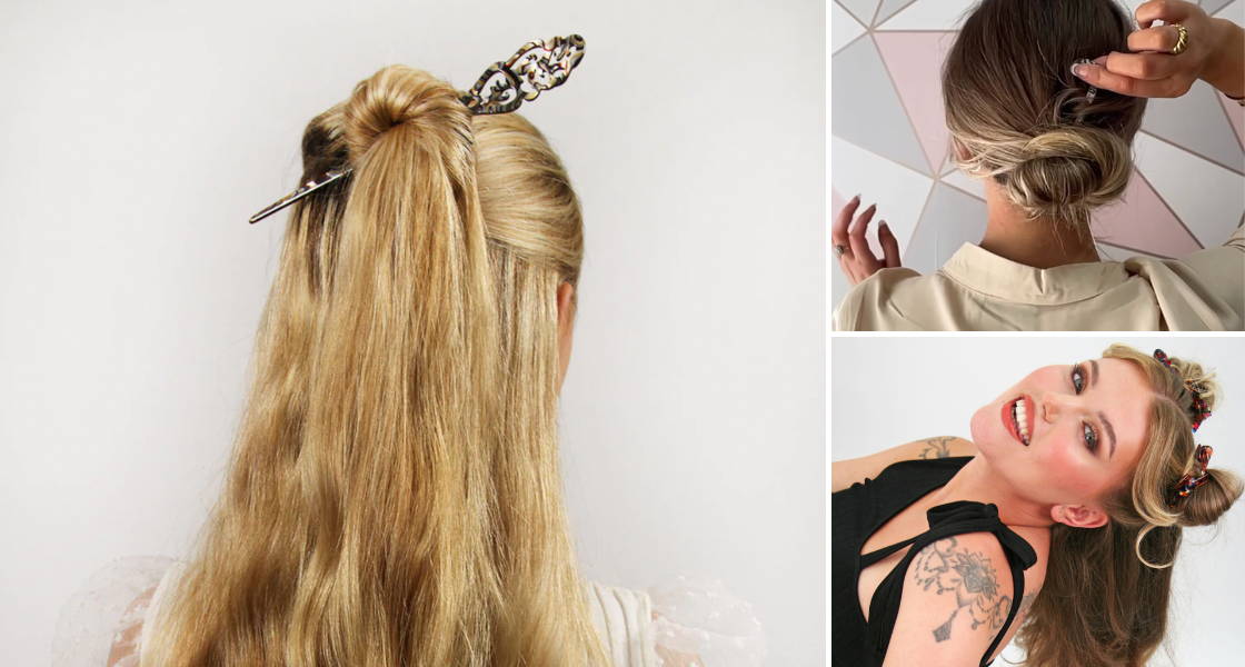 Chignon pin styling tips, by TEGEN
