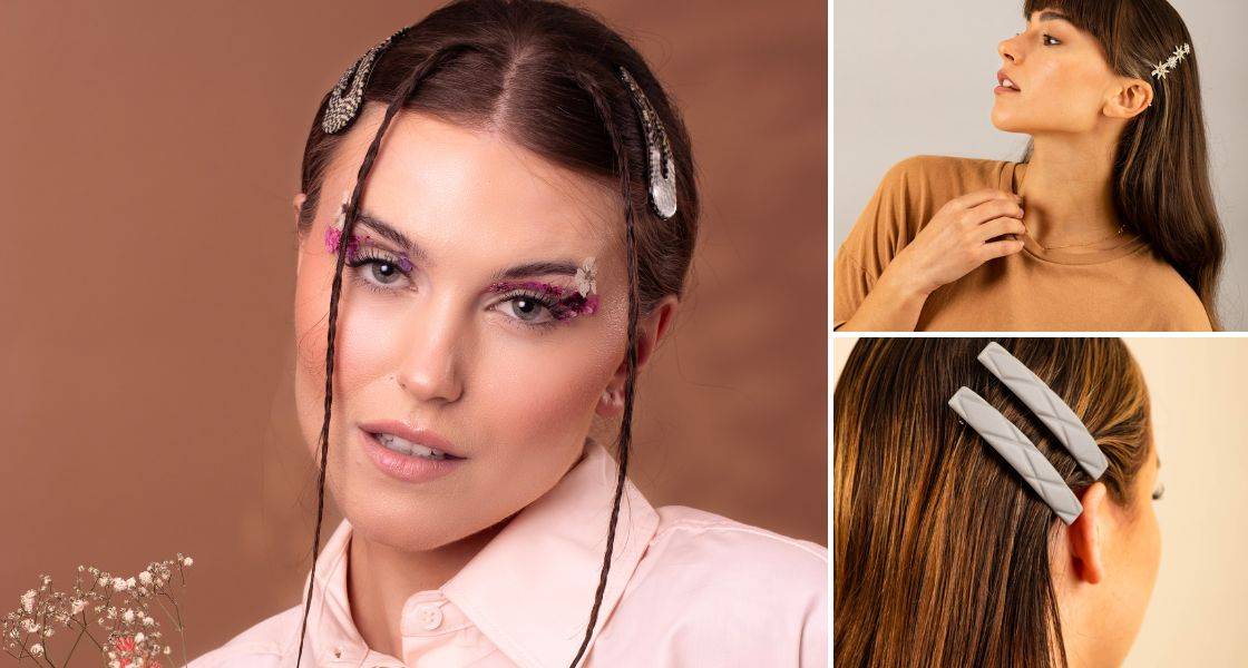 Hair slides and snap clips, by TEGEN