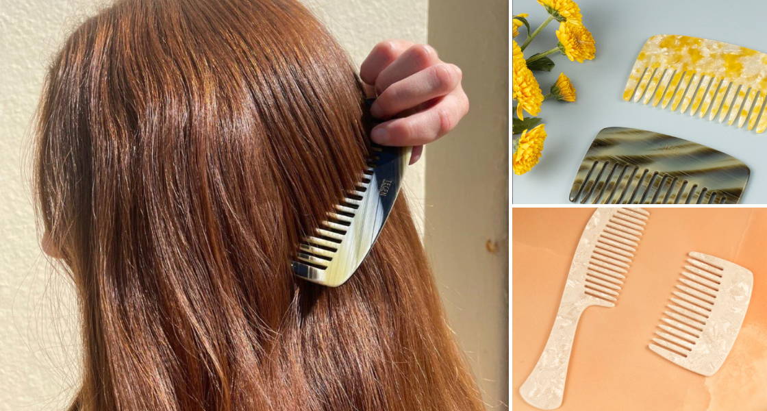 Hair combs and hair brushes, by TEGEN